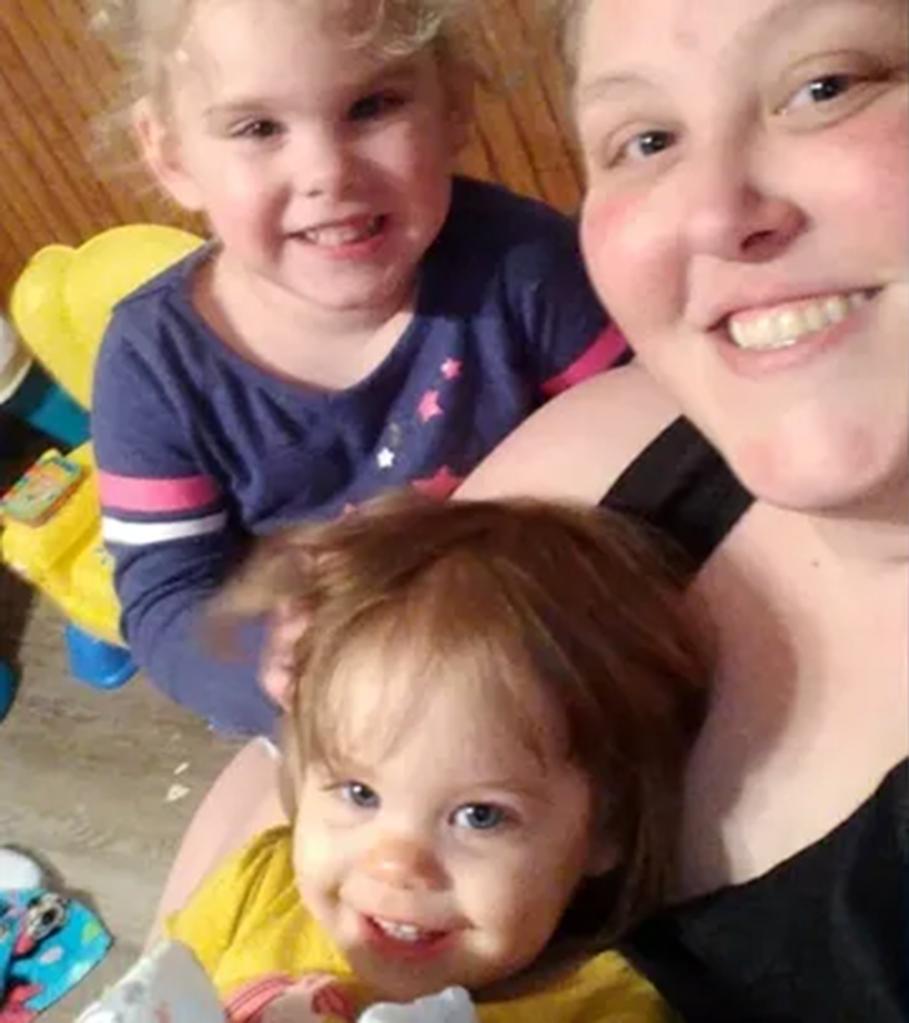 A photo Callie Brunett and her two daughters.