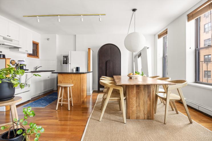 The kitchen/dining area.