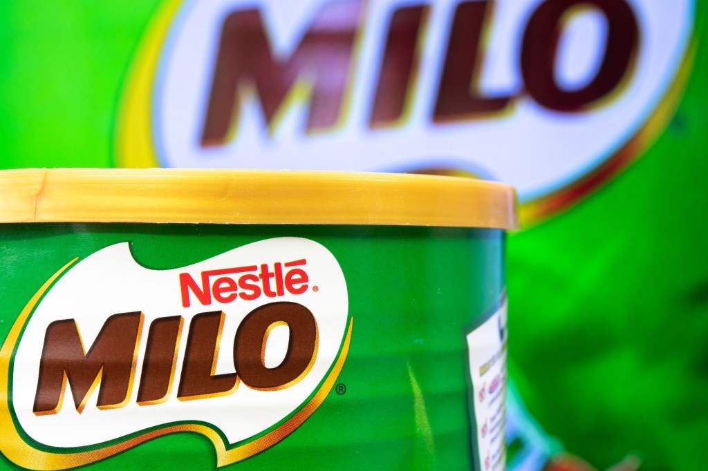 milo powder for drink container