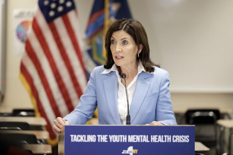 Gov. Kathy Hochul and state lawmakers reached a deal on landmark legislation that would regulate social media feeds for kids.