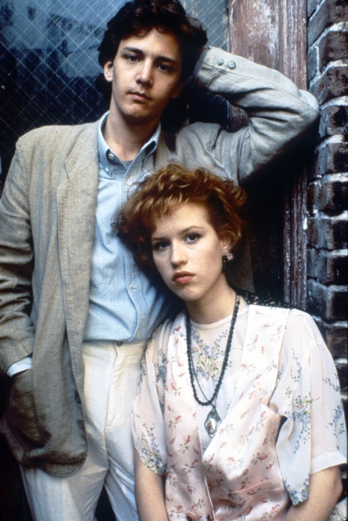 Andrew McCarthy with Molly Ringwald in "Pretty in Pink."