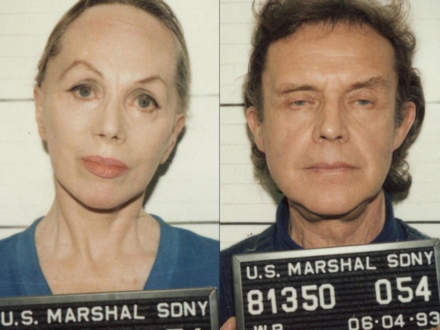 Anne Hamilton-Byrne and William Byrne posing for a mugshot after their arrest in 1993