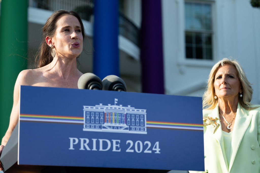First daughter Ashley Biden was mocked after she struggled with the LGBTQ acronym at a White House Pride Month event on Wednesday.