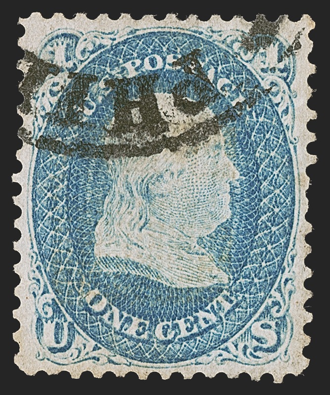 1¢ Blue, Z. Grill