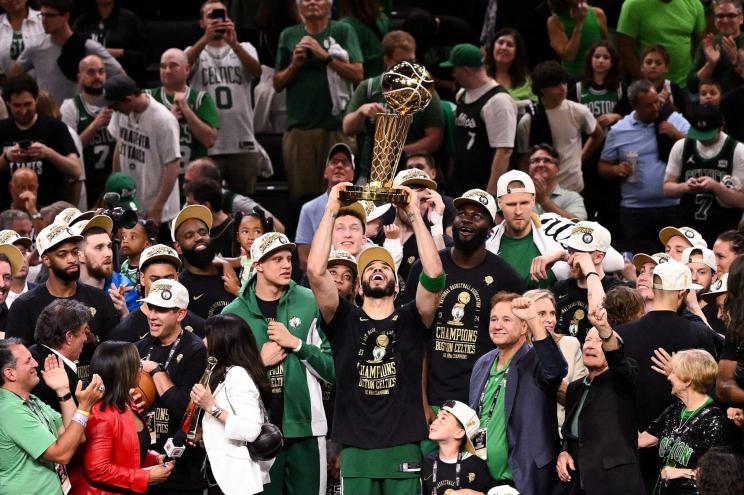 The Celtics are the reigning champions.