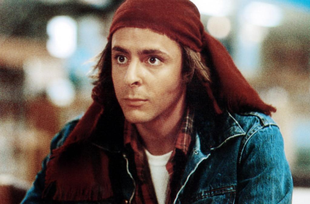 Judd Nelson in "The Breakfast Club," with a scarf tied around his head