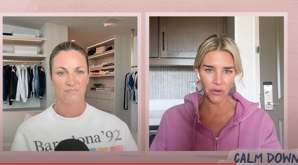 Erin Andrews and Charissa Thompson appear on the "Calm Down" podcast.