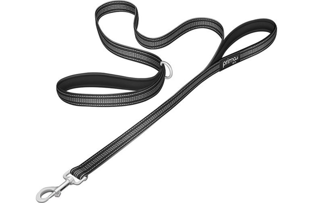 Prima Pets Dual-Handle Reflective Dog Leash