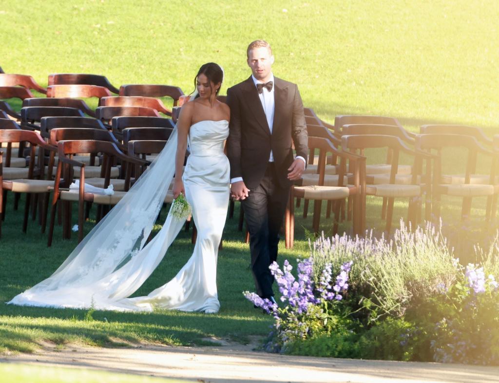 Jared Goff and Christen Harper got married in a stunning outdoor ceremony at Ojai Valley Inn in Ojai, California on Saturday, June 22, 2024.