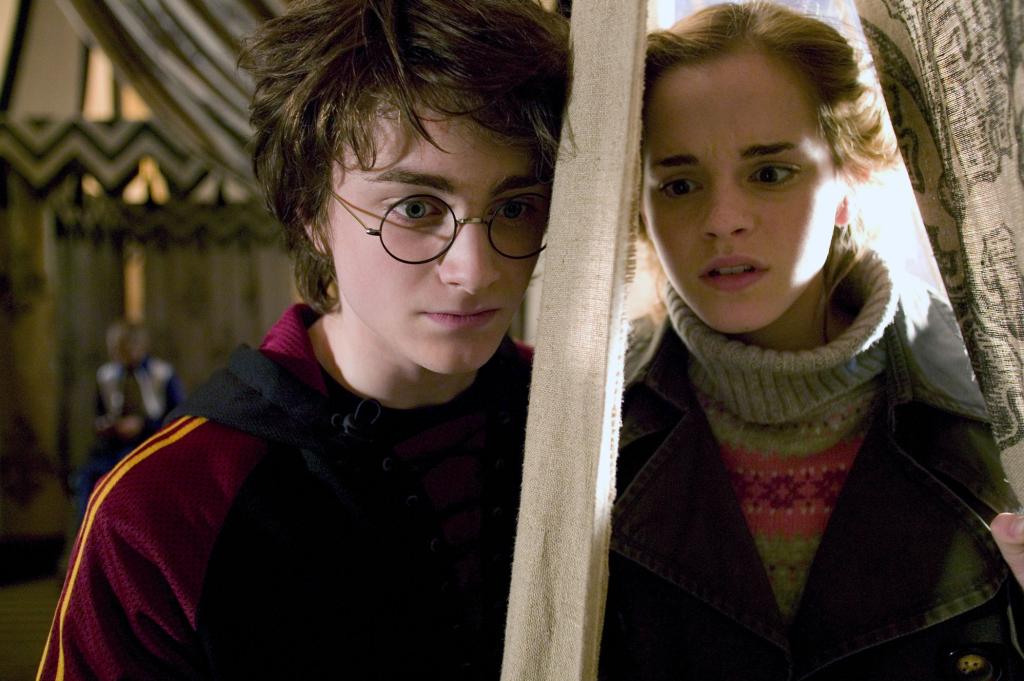 Daniel Radcliffe and Emma Watson in "Harry Potter in the Goblet of Fire." 