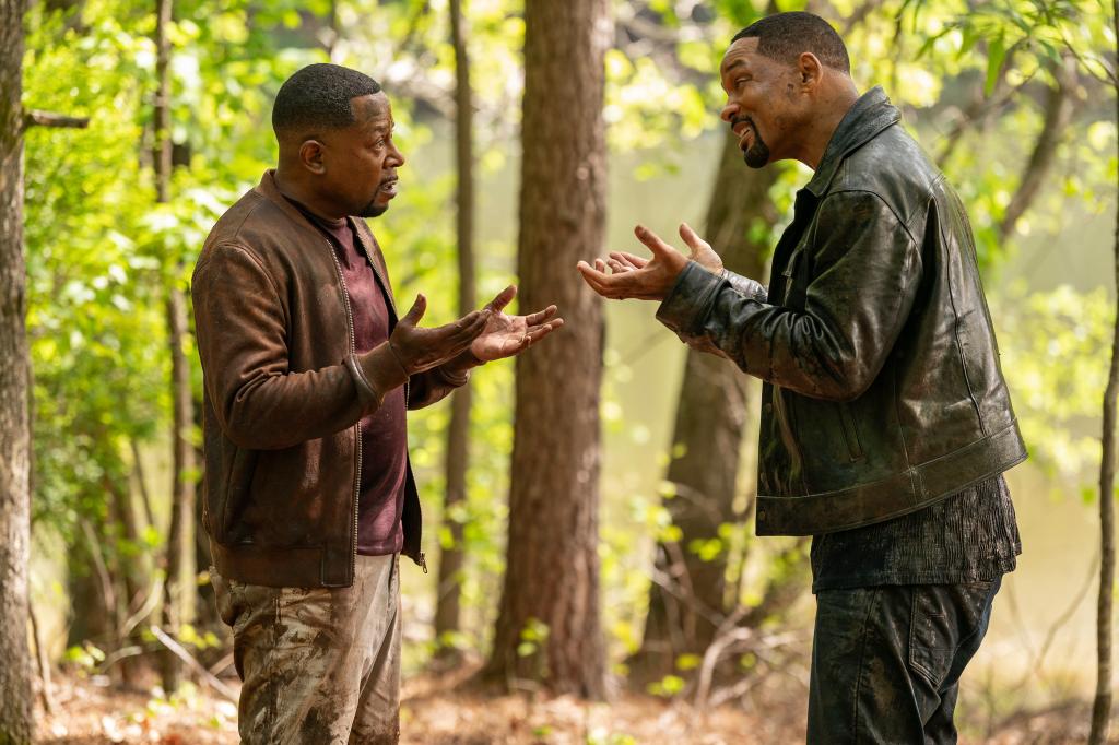 This image released by Sony Pictures shows Will Smith, right, and Martin Lawrence in "Bad Boys: Ride or Die."