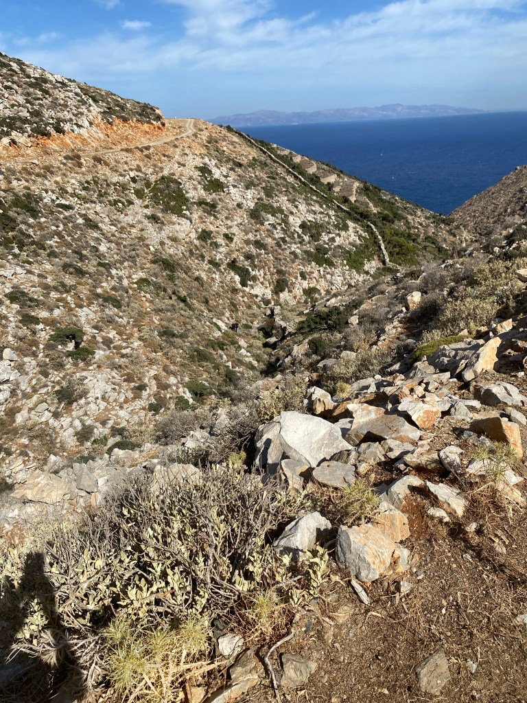 The area on the Greek island where Calibet is being searched for.