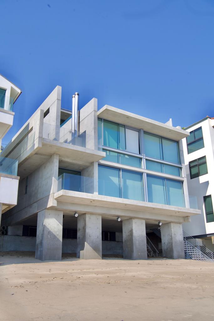 he 3,665-square-foot, concrete-heavy house is designed by award-winning starchitect Tadao Ando