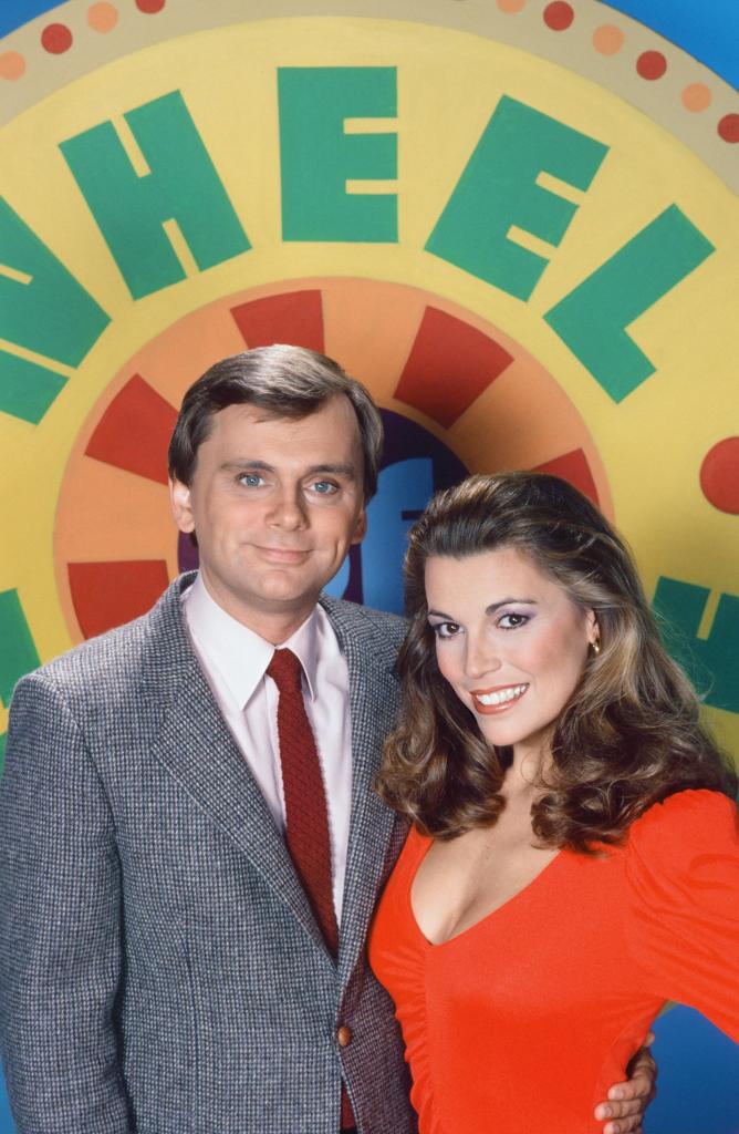 Pat Sajak with Vanna White. 