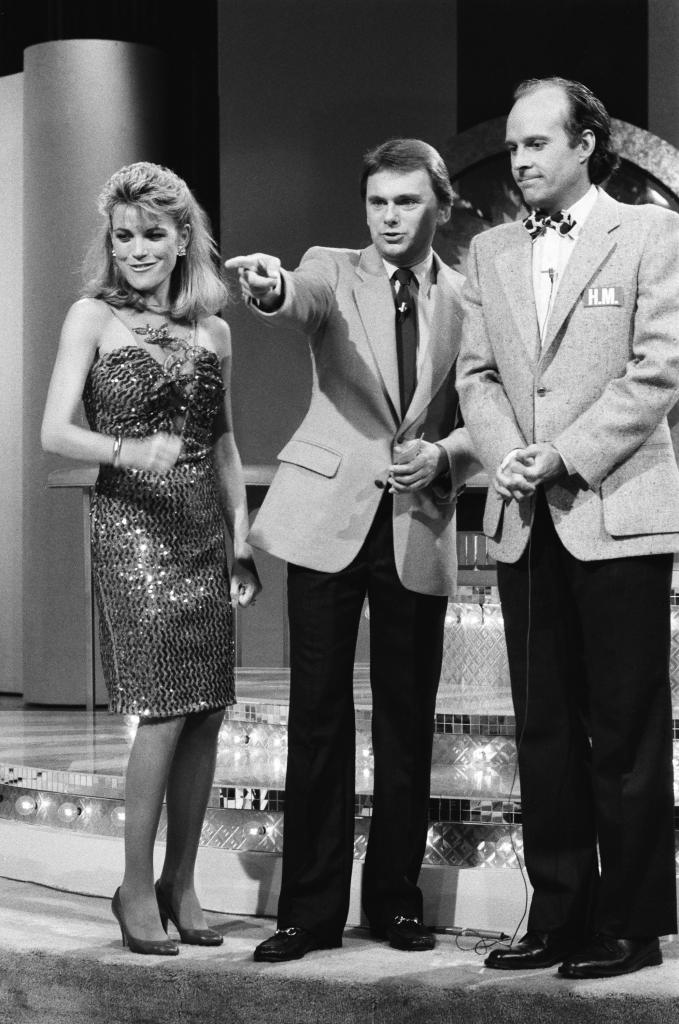 Pat Sajak with Vanna White. 