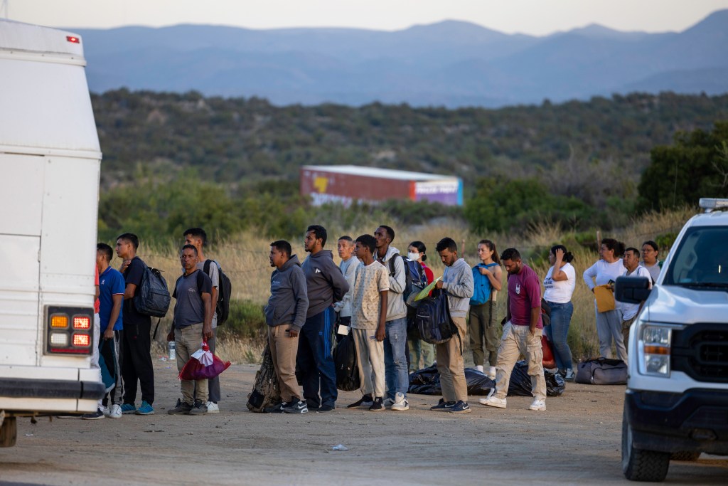 Migrants from around the world continue to arrive across the U.S. southern border near Jacumba Hot Springs, California.