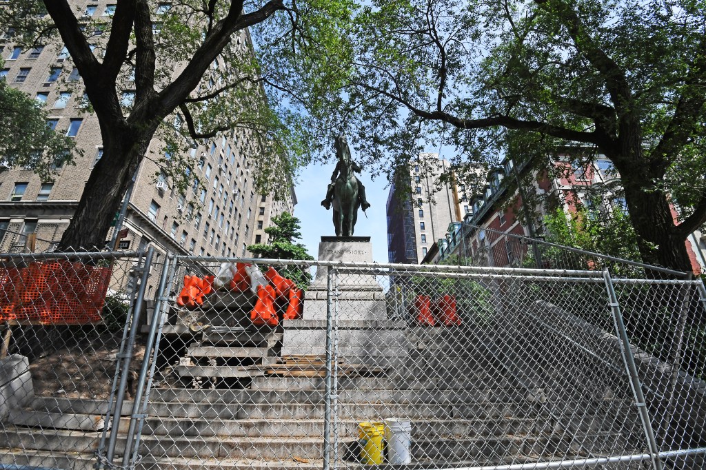 Steps at 106th Street, which are currently being repaired after private donations were secured for the project