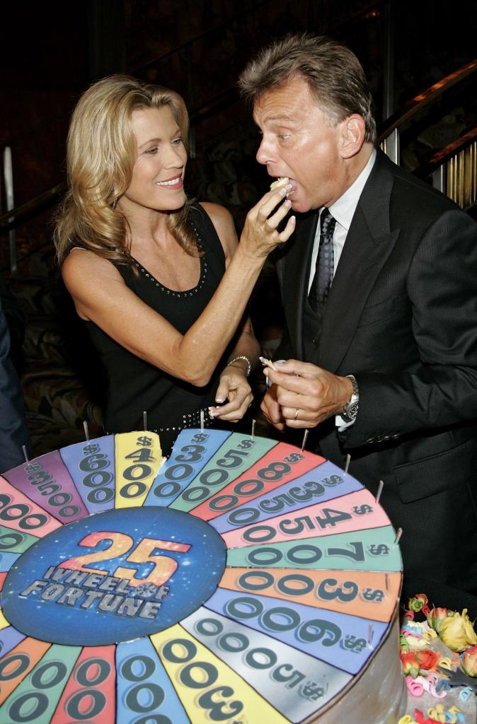 Pat Sajak and Vanna White. 