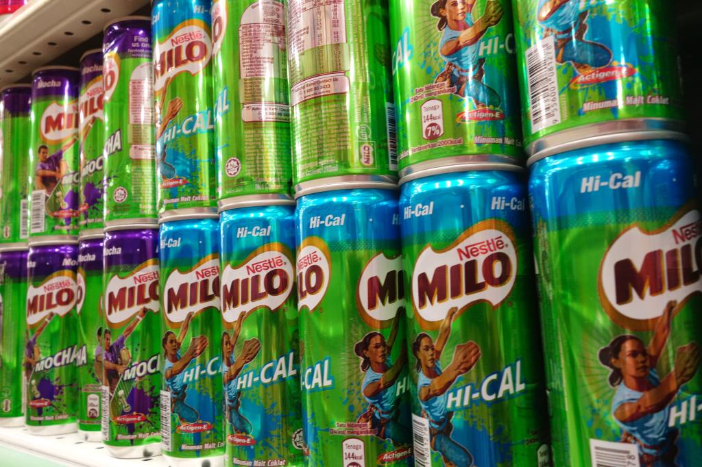 cans of milo drink