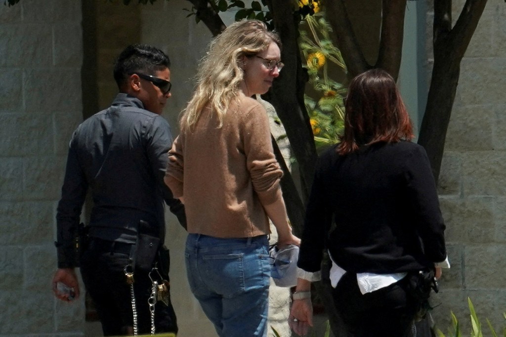 Elizabeth Holmes at the federal prison in Bryan, Texas, last year.