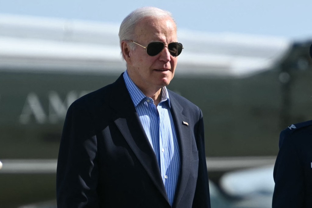 President Joe Bidenarrives to board Air Force One at Joint Base Andrews in Maryland, on June 12, 2024.