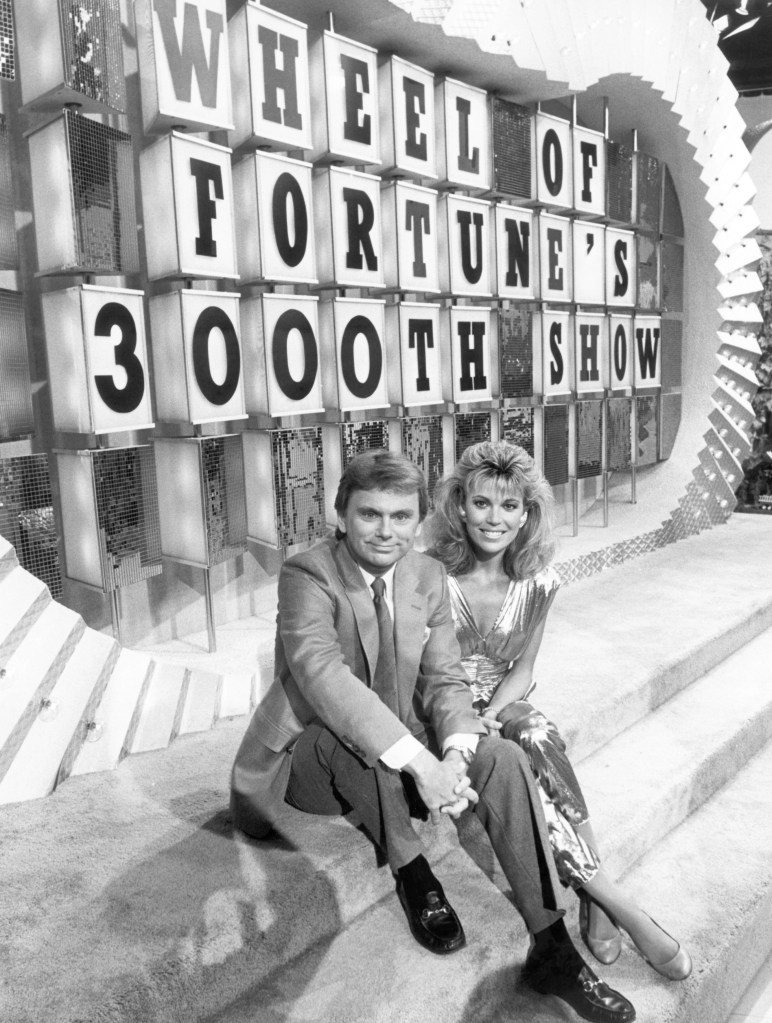 Pat Sajak and Vanna White. 