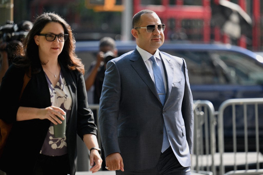 Co-defendant Wael Hana arriving at Manhattan Federal Court on July 9, 2024.