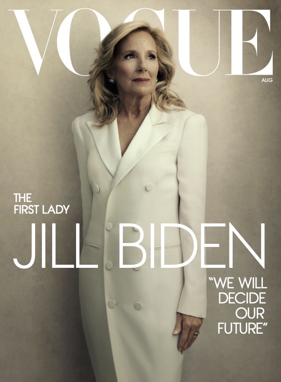 Jill Biden on the cover of Vogue.