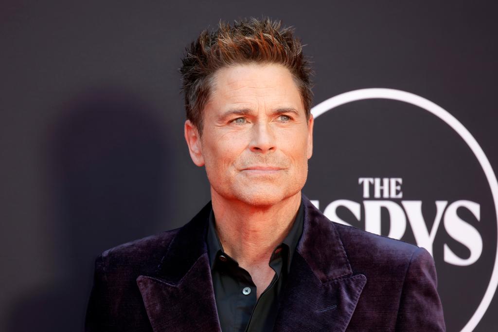 Rob Lowe smiling. 