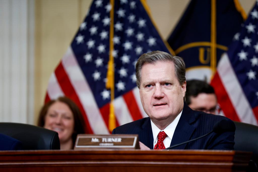 Chairman Michael Turner (R-OH) speaks at a hearing with the House (Select) Intelligence Committee in the Cannon Office Building on March 12, 2024 in Washington, DC.