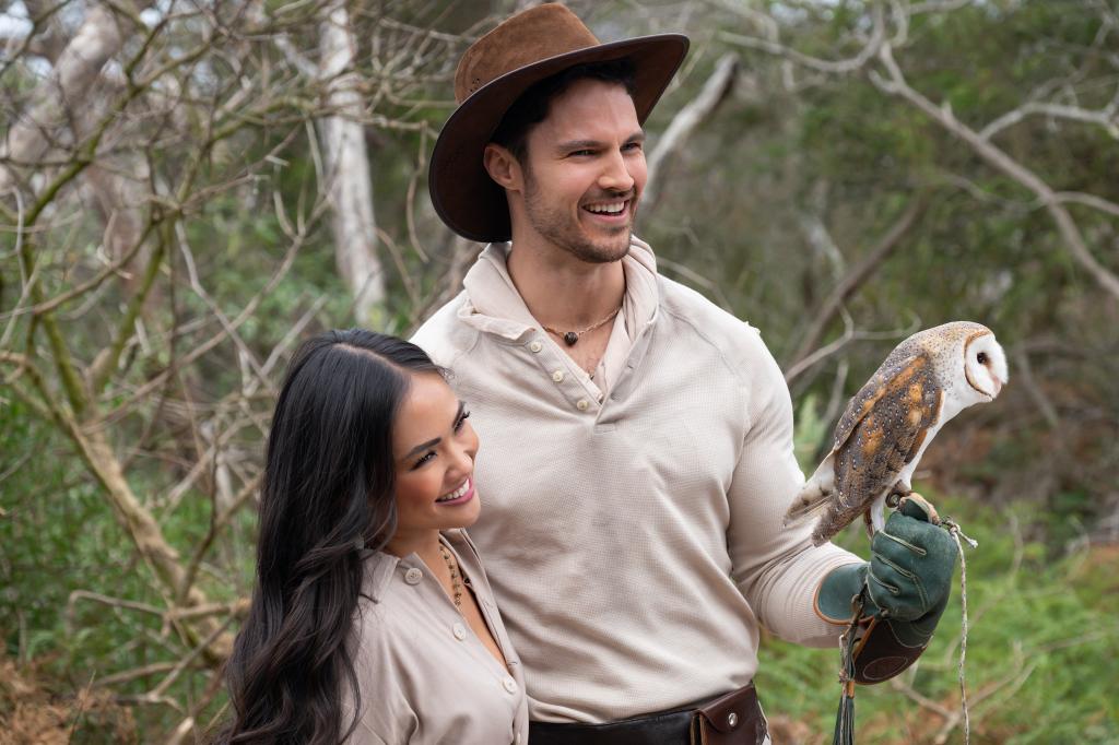 Jenn Tran with contestant Spencer in Australia.