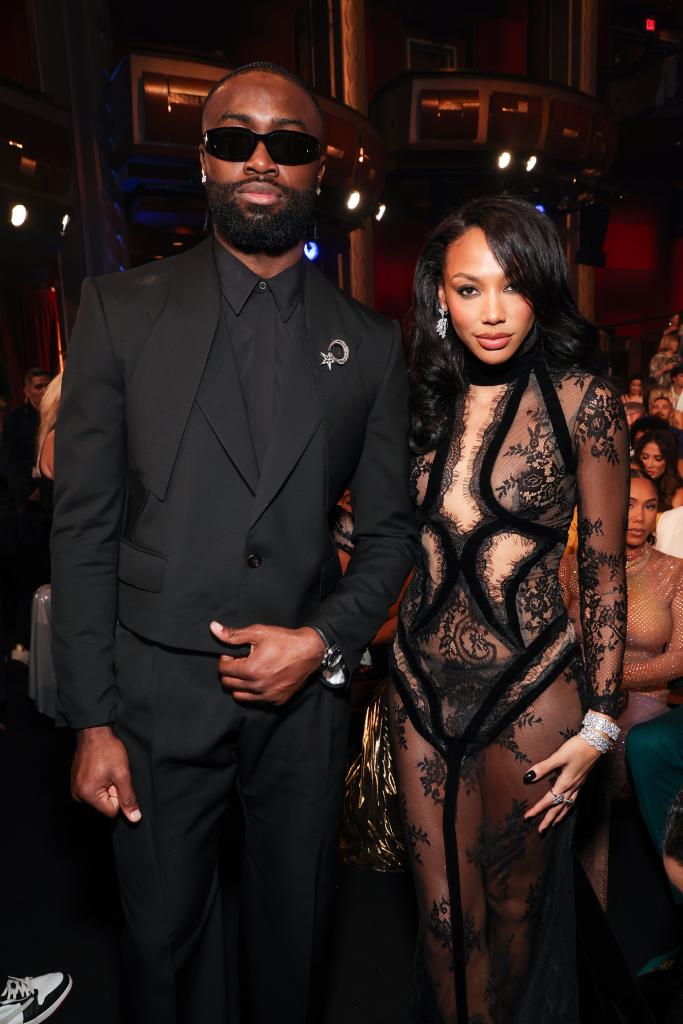 Jaylen Brown and Kysre Gondrezick attend the 2024 ESPY Awards at Dolby Theatre on July 11, 2024 in Hollywood, California.