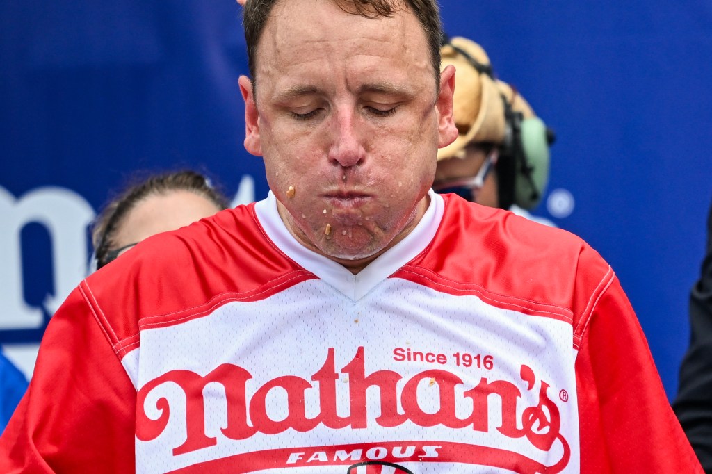 Joey CHestnut won't be participating this year. 