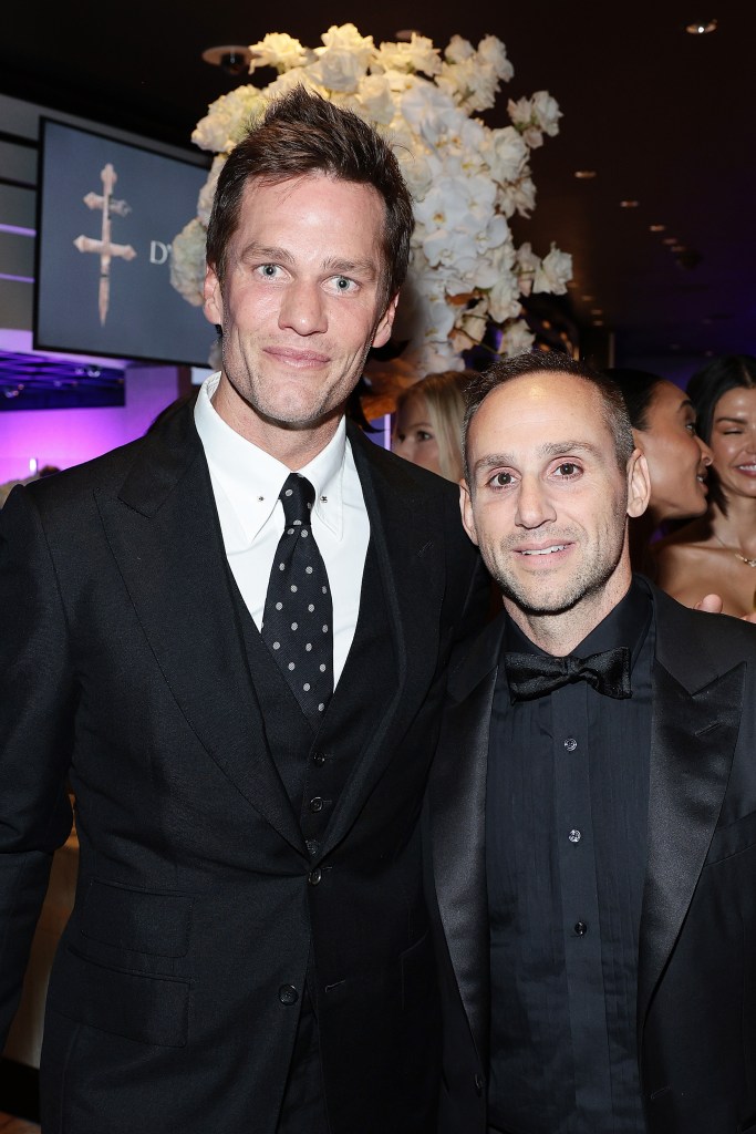 Tom Brady and Michael Rubin attends as Michael Rubin, Meek Mill, Jay-Z, and more Host Inaugural REFORM Alliance Casino Night Event at Ocean Casino Resort on September 30, 2023 in Atlantic City, New Jersey. 