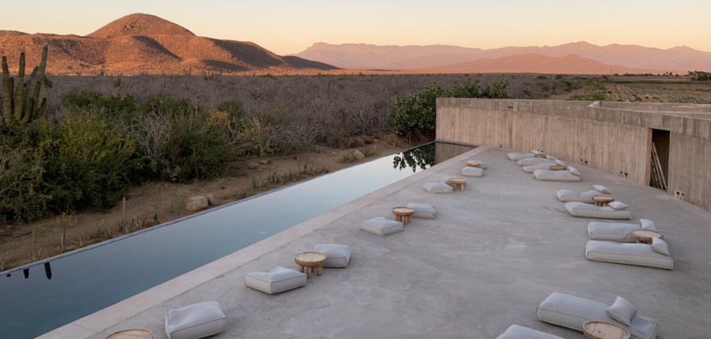 The pool at Paradero Todos Santos. 