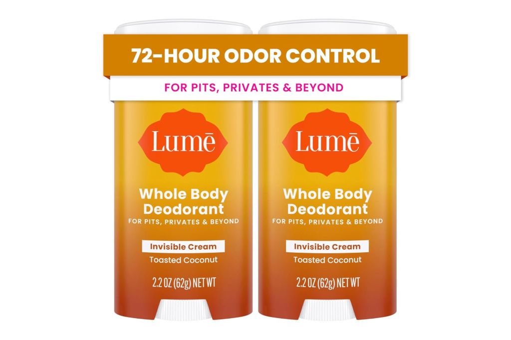 A 2-pack of Lume deodarant