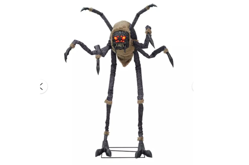 A giant spider halloween decoration