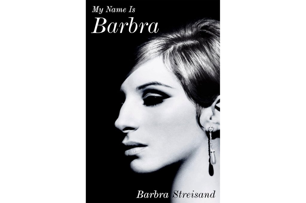 Barbra Streisand with short hair and earrings