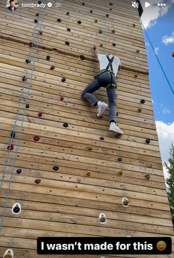 Tom Brady recapped his rock climbing experience in a new video.