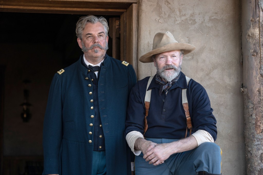 Danny Huston and Michael Rooker in "Horizon: An American Saga"