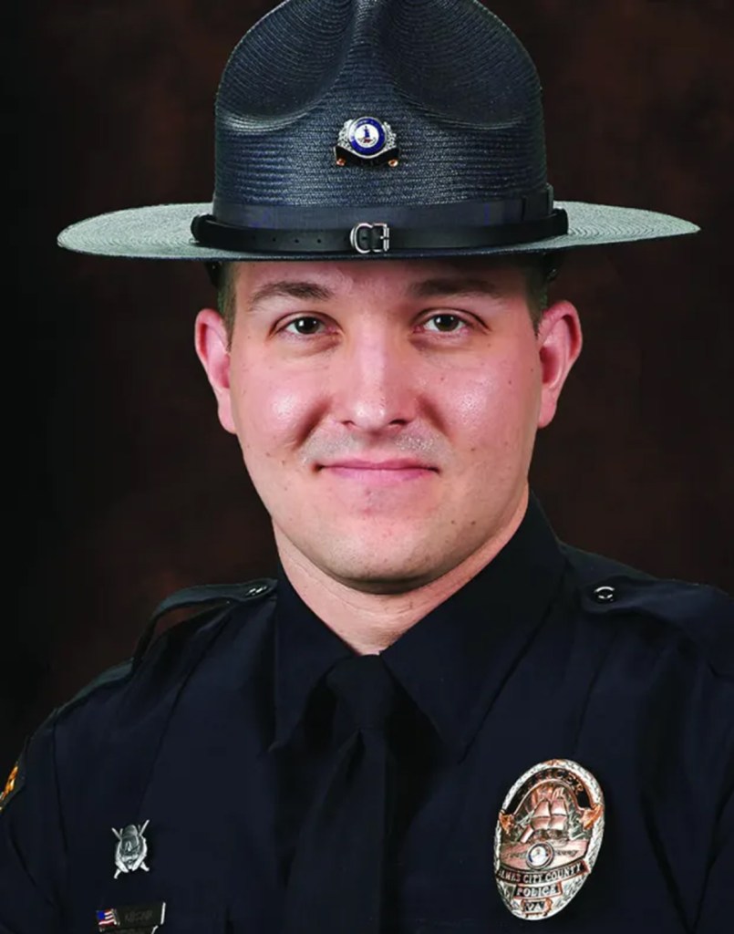 Sgt. Christopher Gibson was wounded in the shooting. 