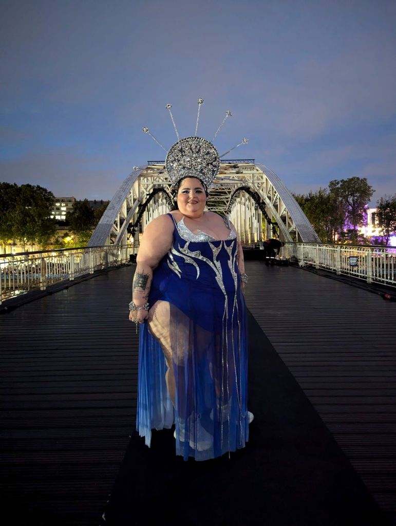 DJ Barbara Butch poses for a photo before the opening ceremony 