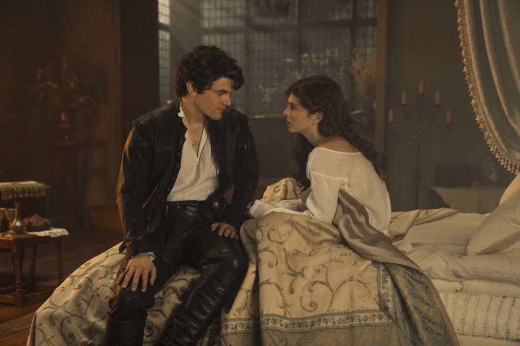 Edward Bluemel with Emily Bader. 