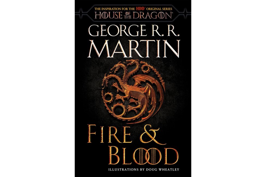 Book cover featuring a dragon and text