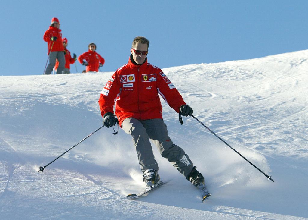 German Formula 1 driver Michael Schumacher skis in the winter resort of Madonna di Campiglioon Jan. 11, 2005.