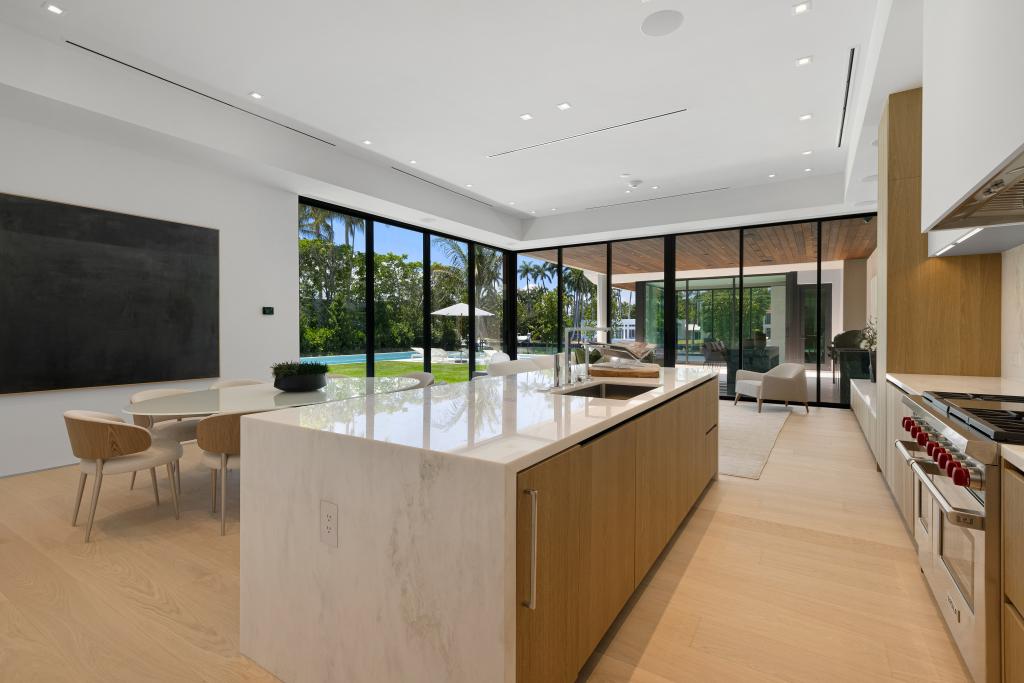 This is one of the home's two chef kitchens