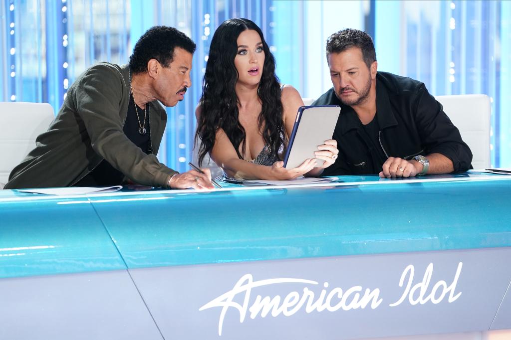 Luke Bryan, Katy Perry and Lionel Richie on "American Idol."