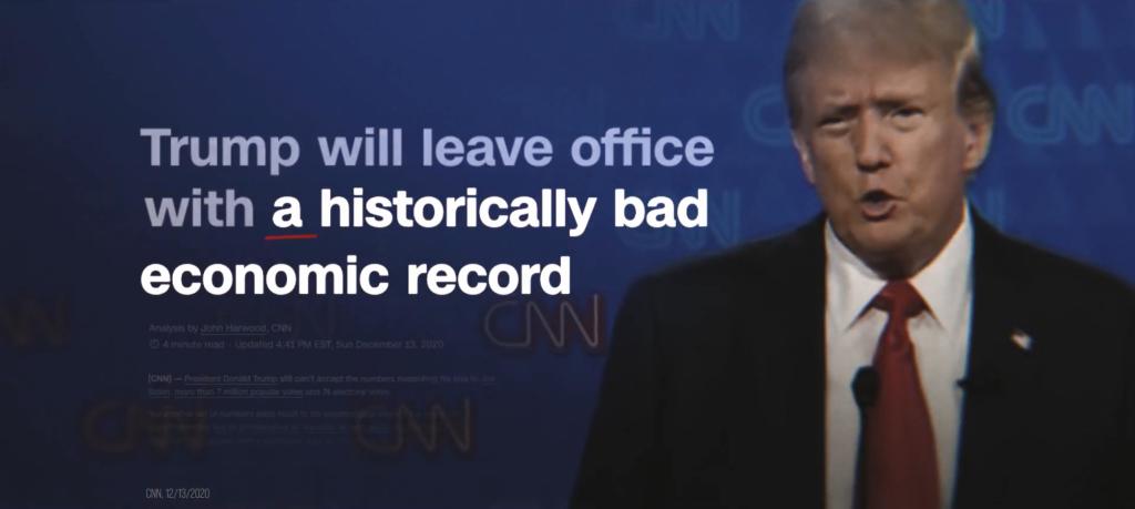 Biden hit Trump on the falsehoods he made during the debate.