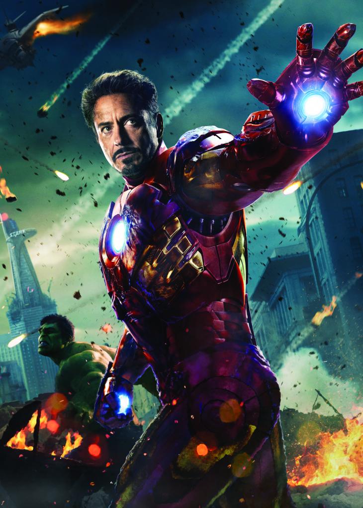 Robert Downey Jr. as Iron Man.