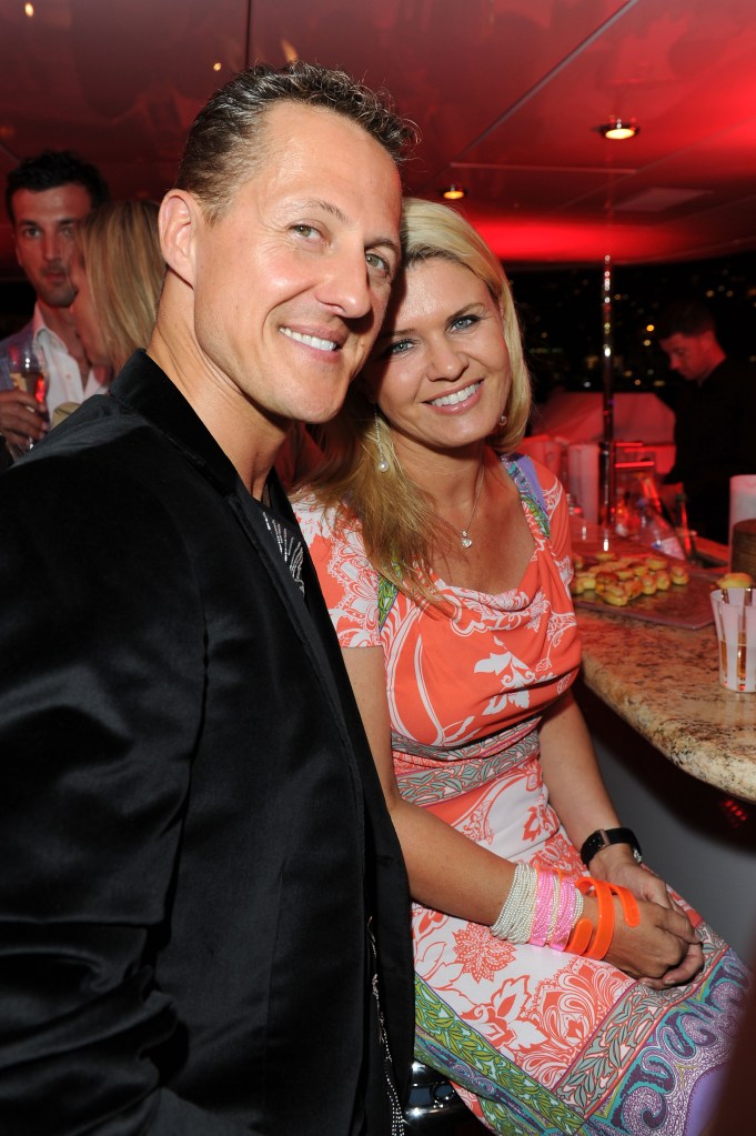 Michael Schumacher  and Corinna Schumacher attend the JetSet Party At The F1 Grand Prix of Monaco on May 28, 2011 in Monaco, Monaco. 